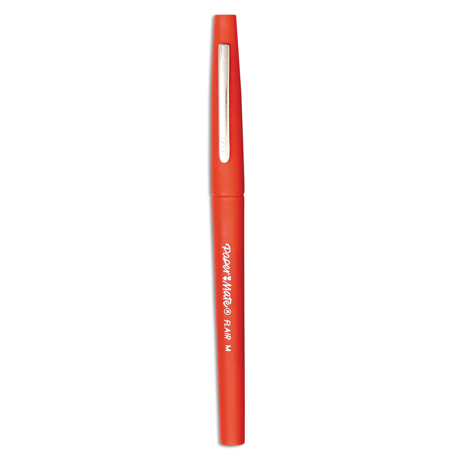 Point Guard Flair Bullet Point Stick Pen, Red Ink, 1.4mm, 36/Box