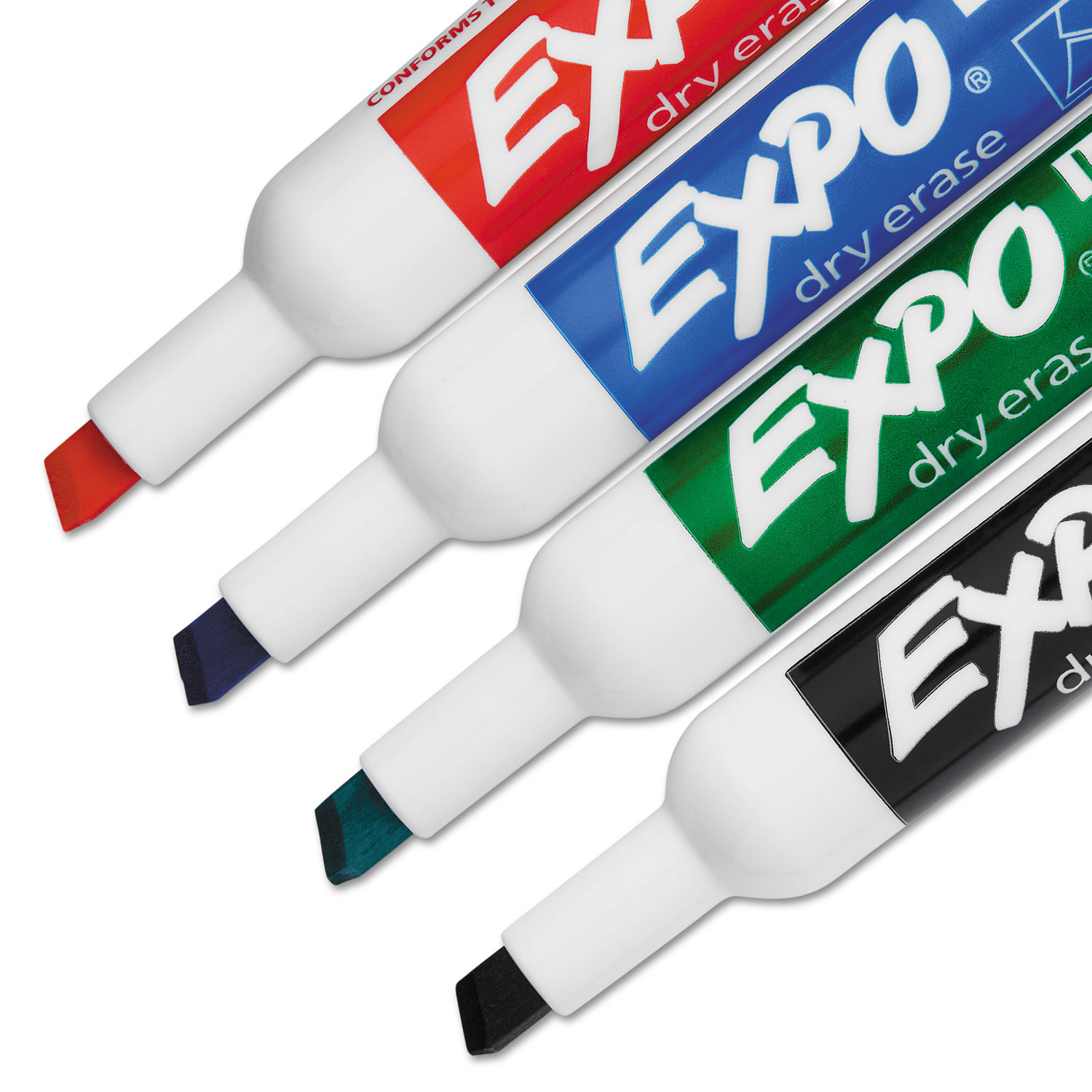 Expo Dry-Erase Set, w/4 Markers/Eraser/Spray, Fine Tip, Assorted PK  SAN80675