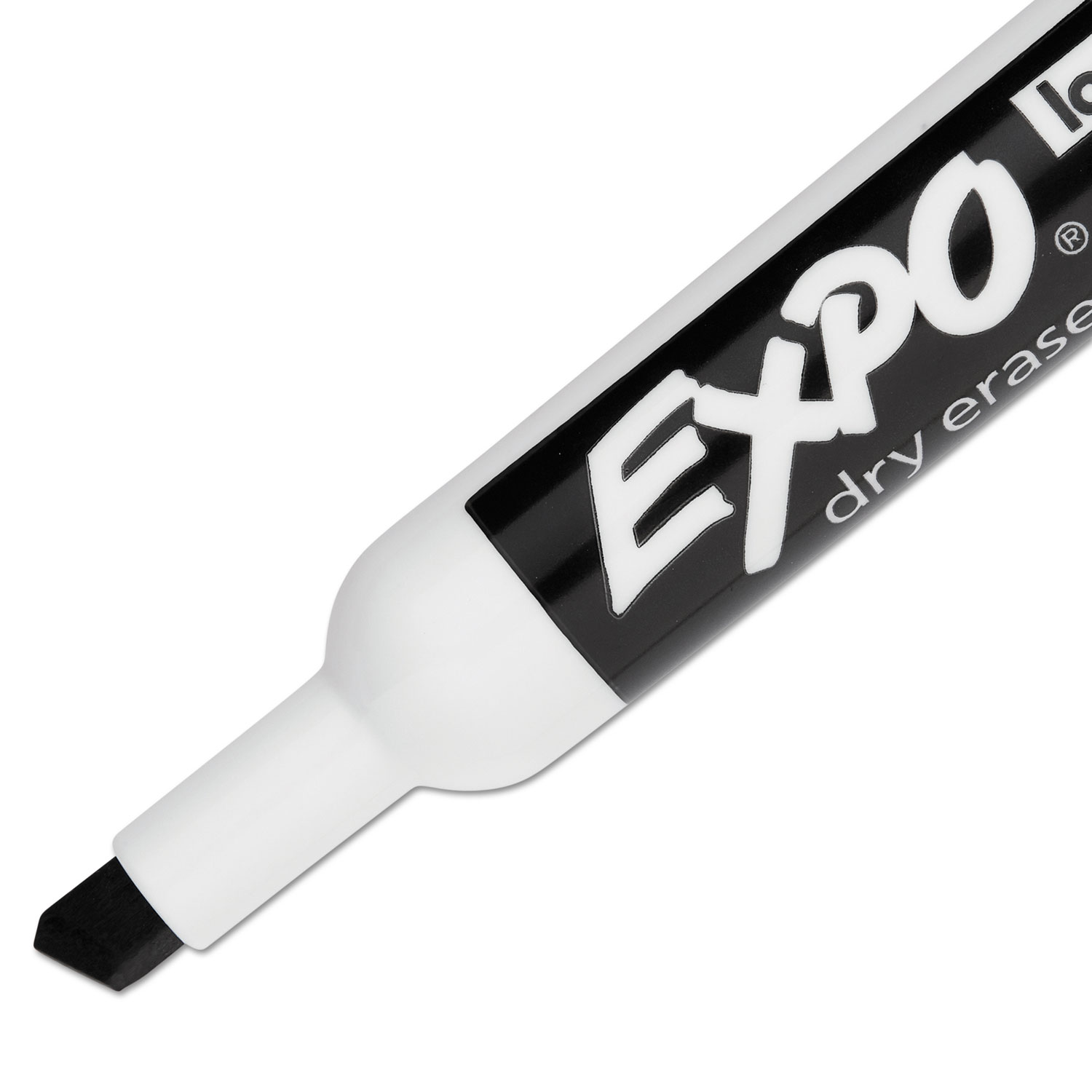 Low-Odor Dry-Erase Marker, Extra-Fine Bullet Tip, Black