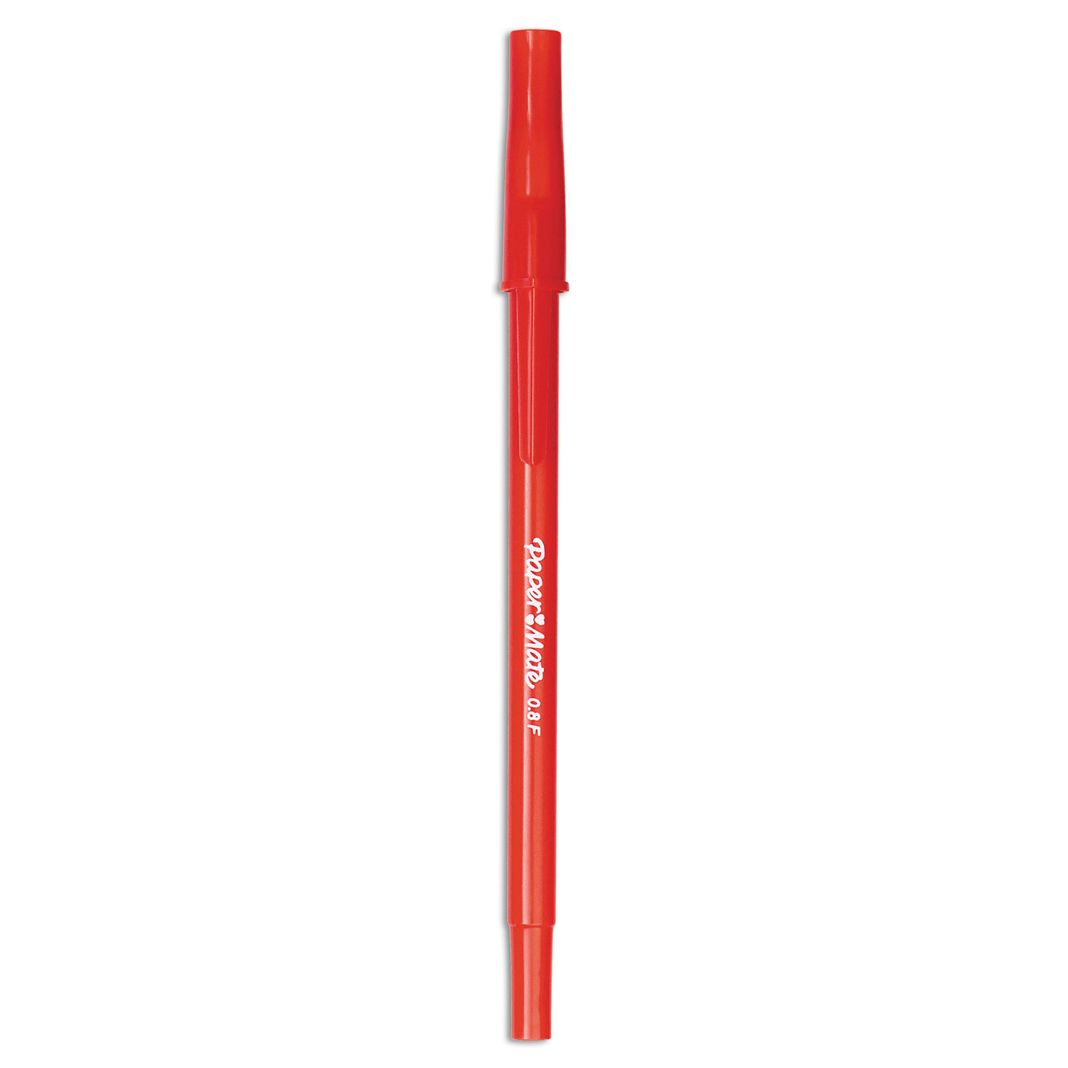 Write Bros Stick Ballpoint Pen, Red Ink, 0.8mm, Dozen