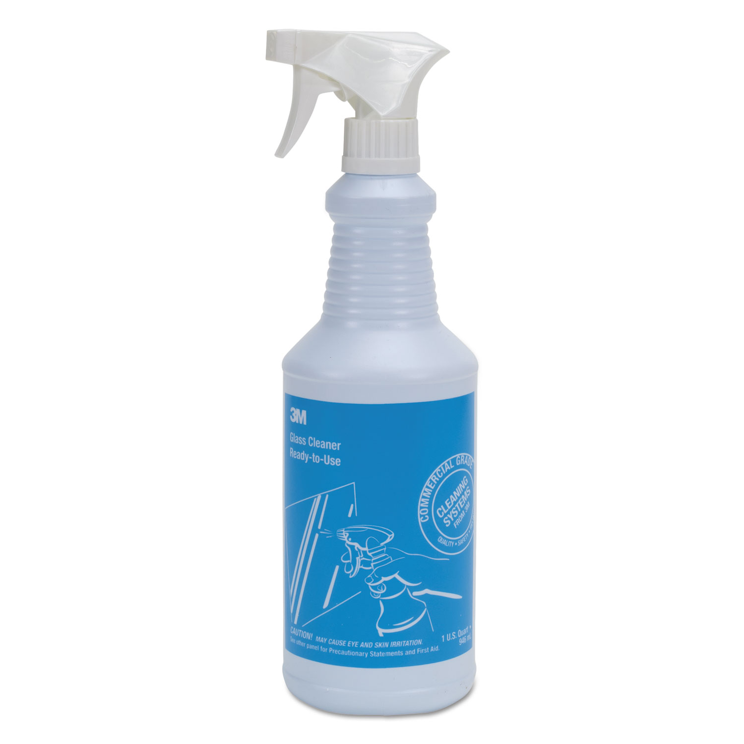 Fast-Drying Glass Cleaner w/o Ammonia, 32oz Spray Bottle, 12/Carton