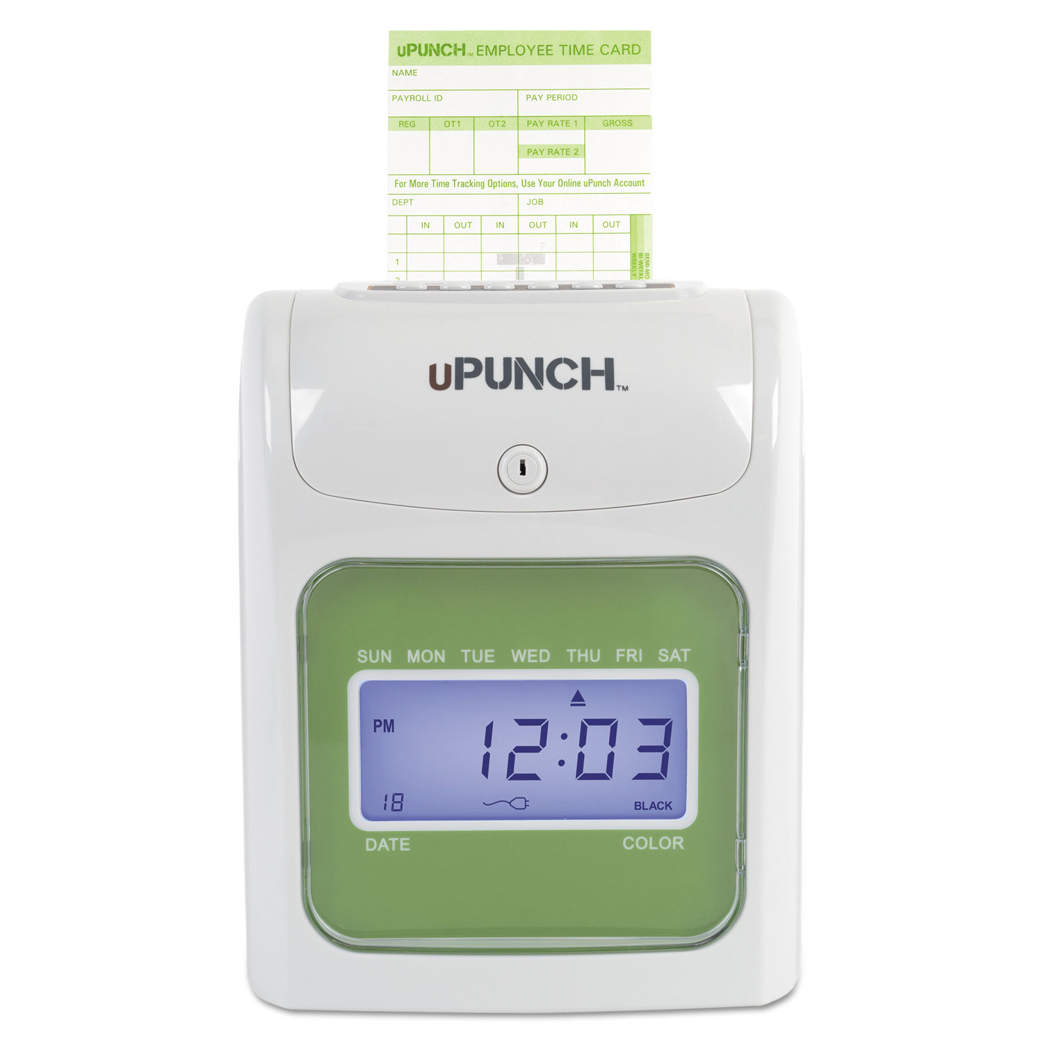 HN3600 Electronic Time Clock Bundle, Green