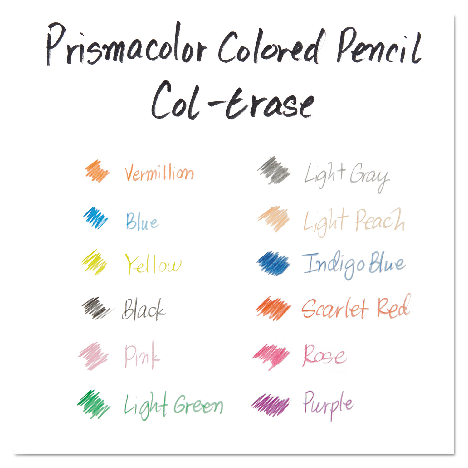 Prismacolor 20044 Col-Erase 12 Blue Woodcase Barrel 0.7mm Soft Lead Blue  Colored Pencil with