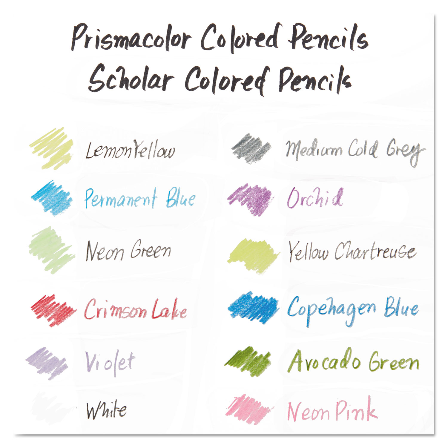 Scholar Colored Pencil Set, 3 mm, HB (#2.5), Assorted Lead/Barrel