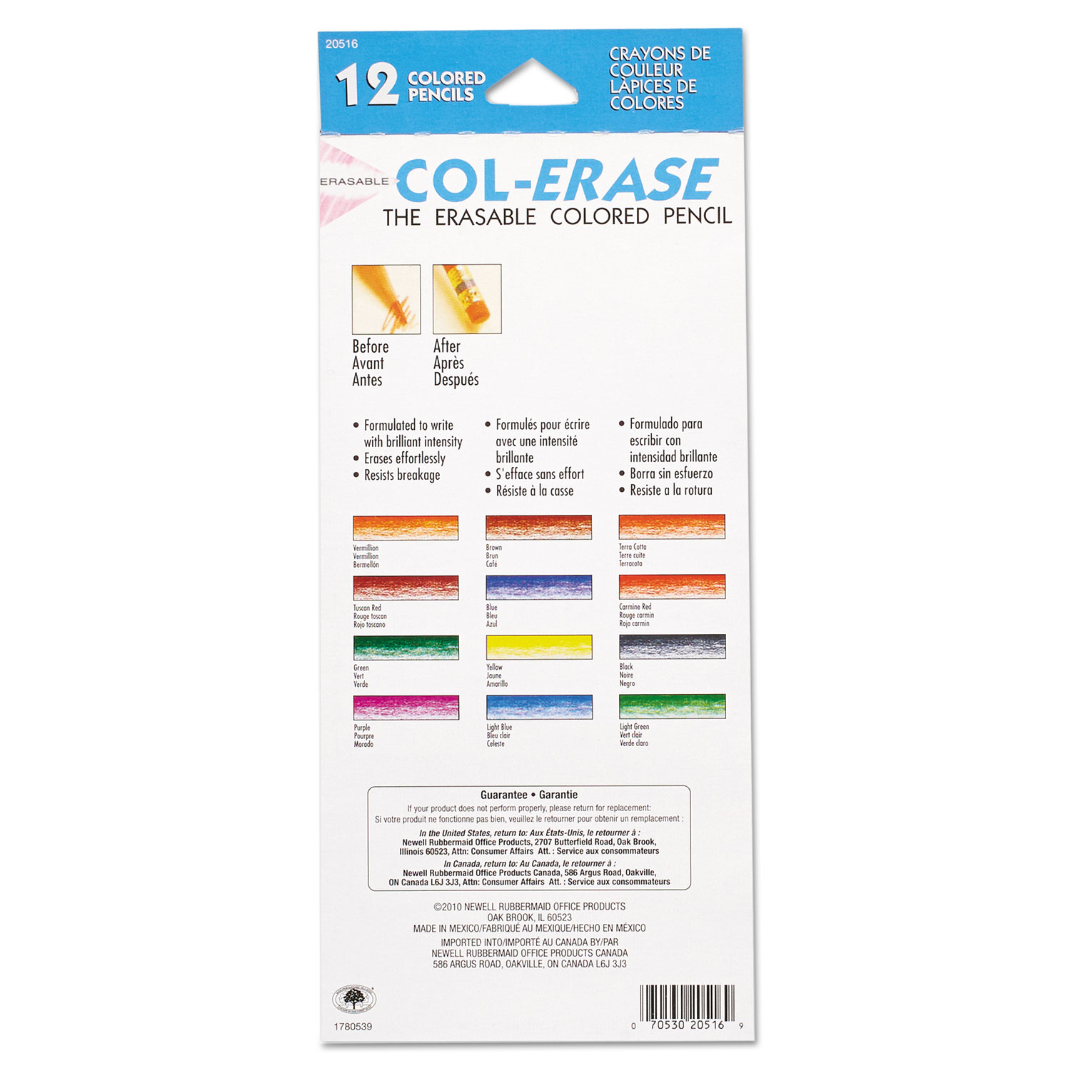 Prismacolor Col-Erase Colored Pencil - 24 Color Set