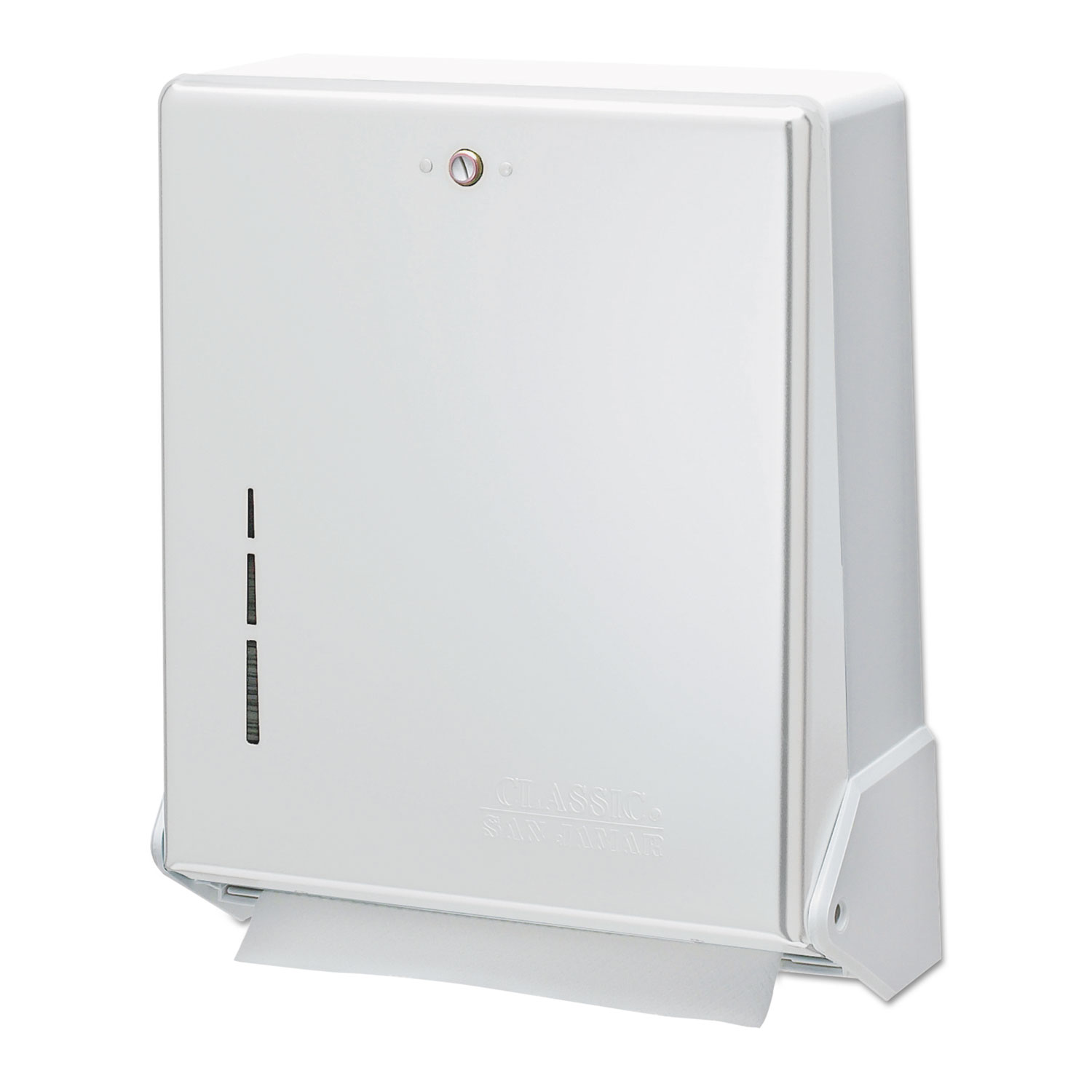  San Jamar T1905WH True Fold C-Fold/Multifold Paper Towel Dispenser, White, 11 5/8 x 5 x 14 1/2 (SJMT1905WH) 