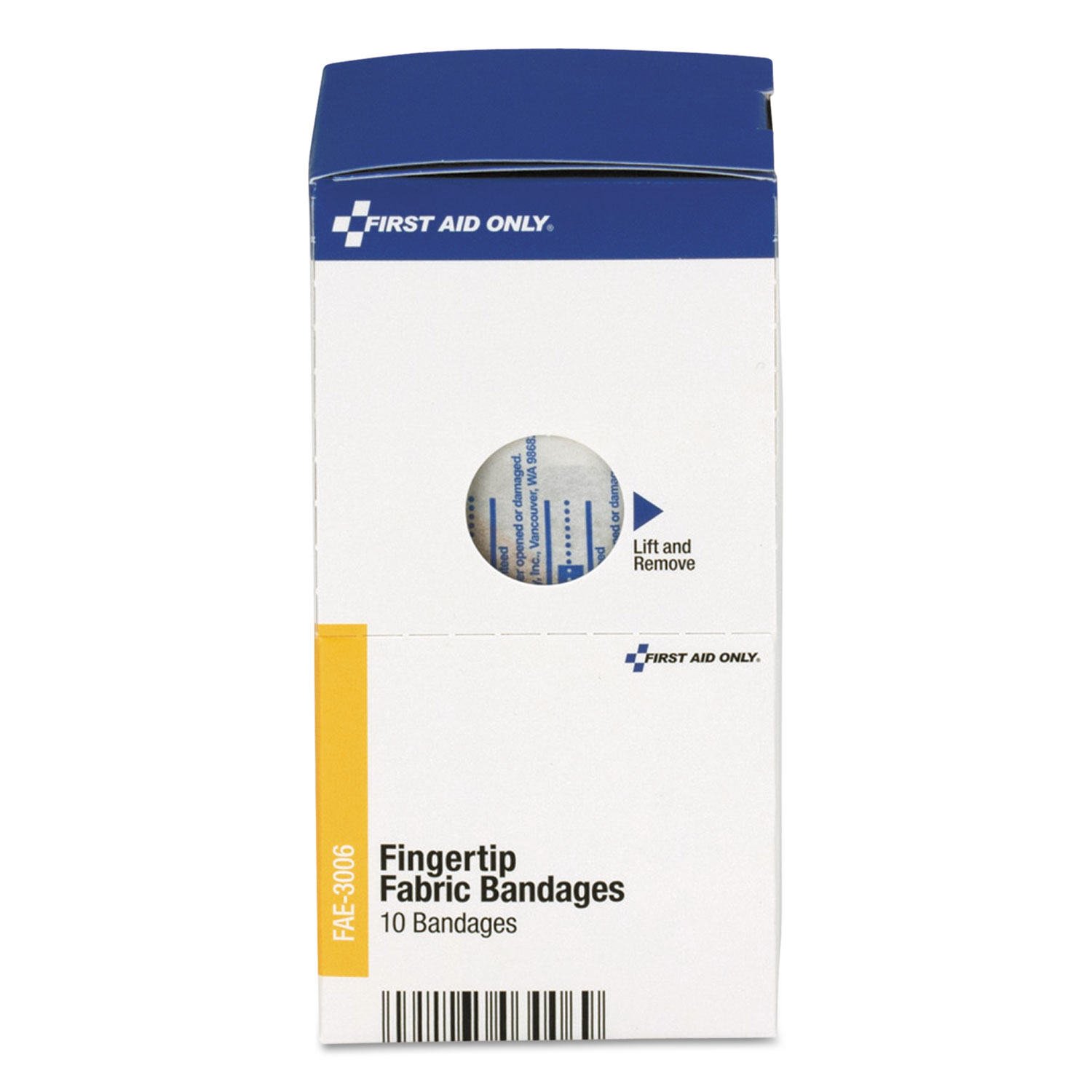 SmartCompliance Fingertip Bandages, 2 x 1 7/8, 10/Box
