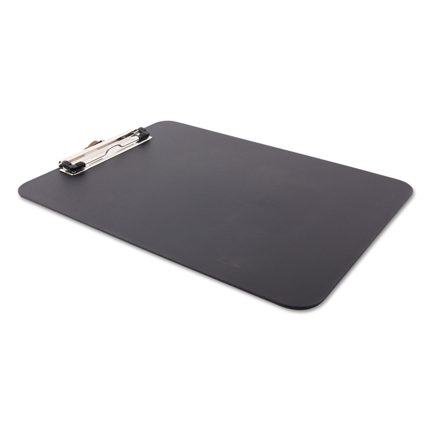 Unbreakable Recycled Clipboard, 1/2 Capacity, 8 1/2 x 11, Black