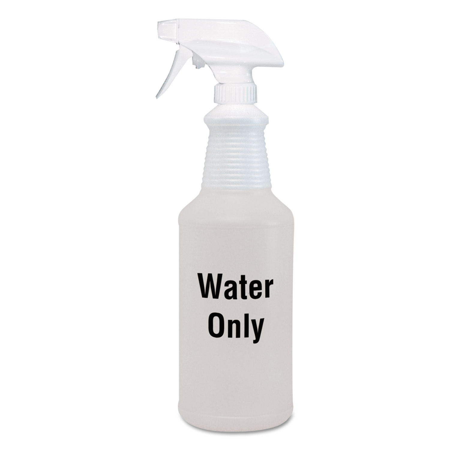 Water Only Spray Bottle, Clear, 32 oz, 12/Carton