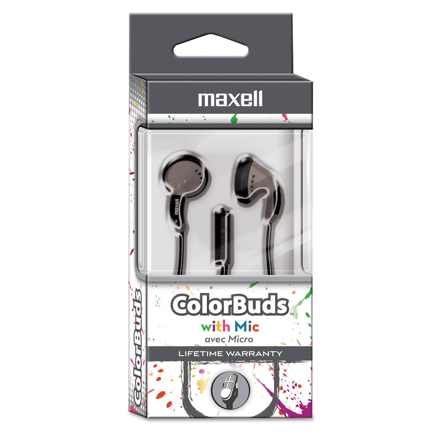 Colorbuds with Microphone, Silver