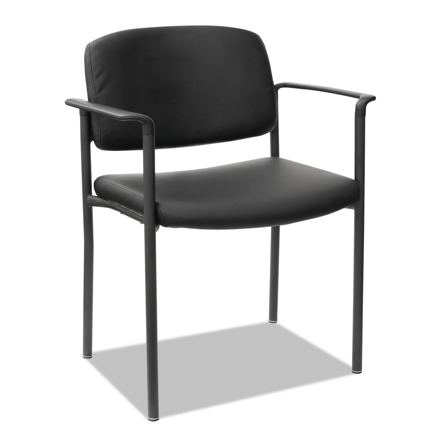  Alera ALEUT6816 Alera Sorrento Series Ultra-Cushioned Stacking Guest Chair, Black Seat/Black Back, Black Base, 2/Carton (ALEUT6816) 