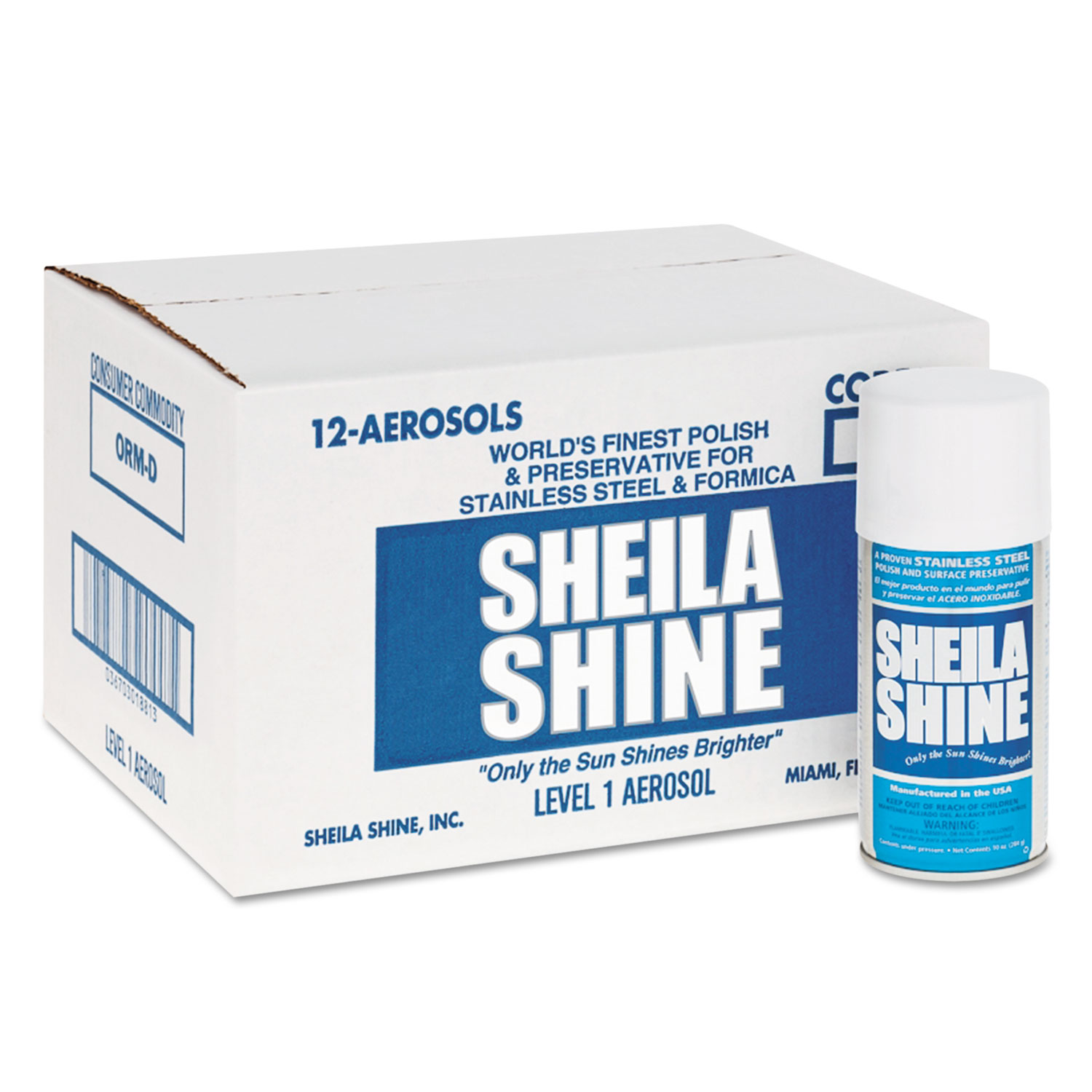  Sheila Shine SS10 Stainless Steel Cleaner & Polish, 10oz Aerosol, 12/Carton (SSI1CT) 