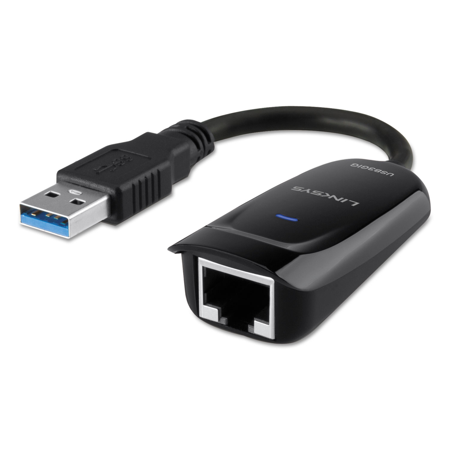  LINKSYS USB3GIG USB 3.0 to Gigabit Ethernet Adapter, Black (LNKUSB3GIG) 