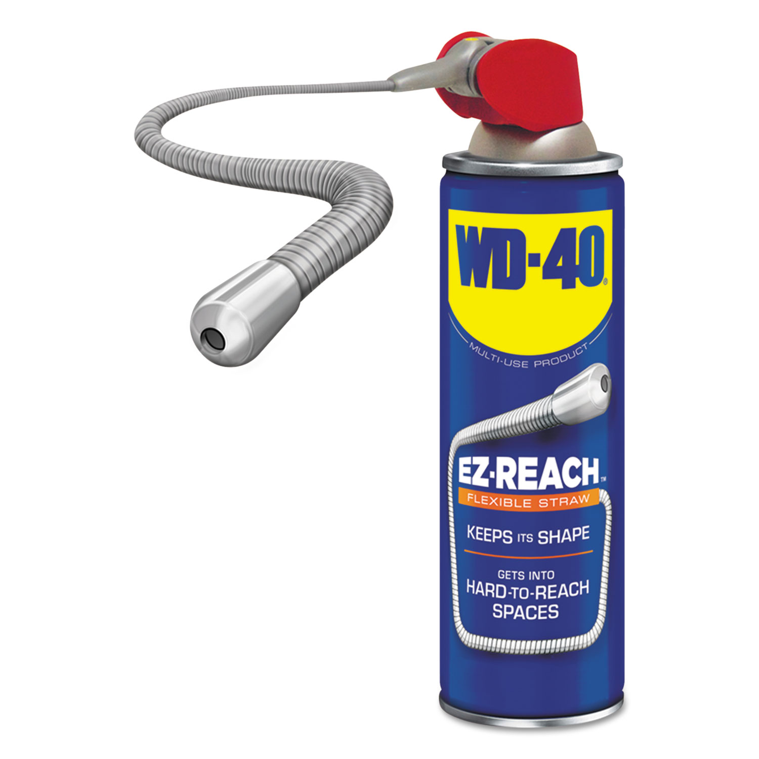  WD-40 490194 Lubricant Spray, 14.4 oz Aerosol Can w/EZ Reach Straw, 6/Carton (WDF490194) 
