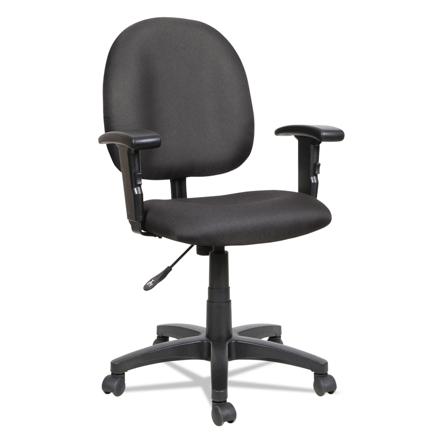 Alera Essentia Series Swivel Task Chair with Adjustable Arms, Black