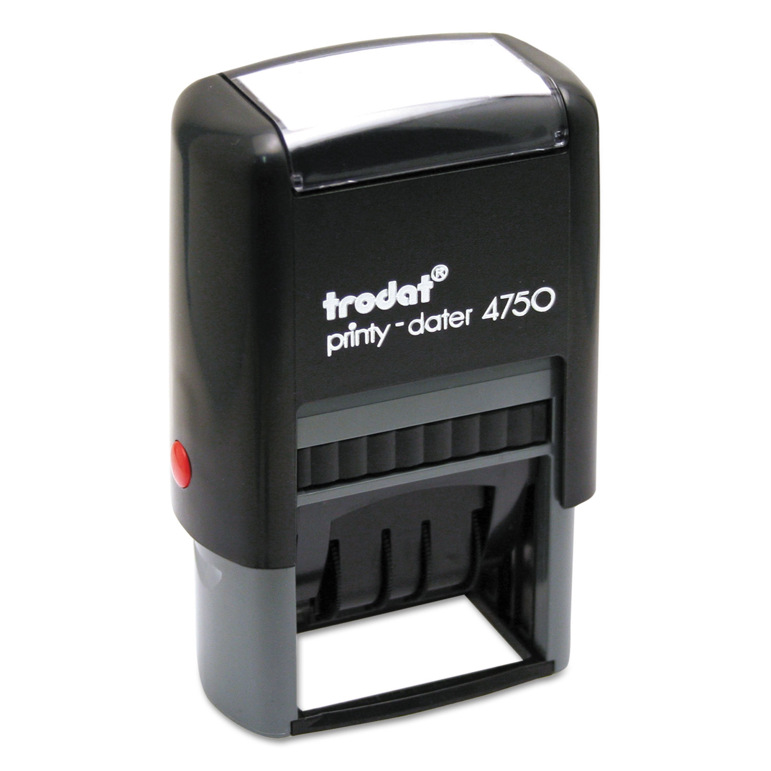  Trodat 4754 Trodat Economy 5-in-1 Stamp, Dater, Self-Inking, 1 5/8 x 1, Blue/Red (USSE4754) 