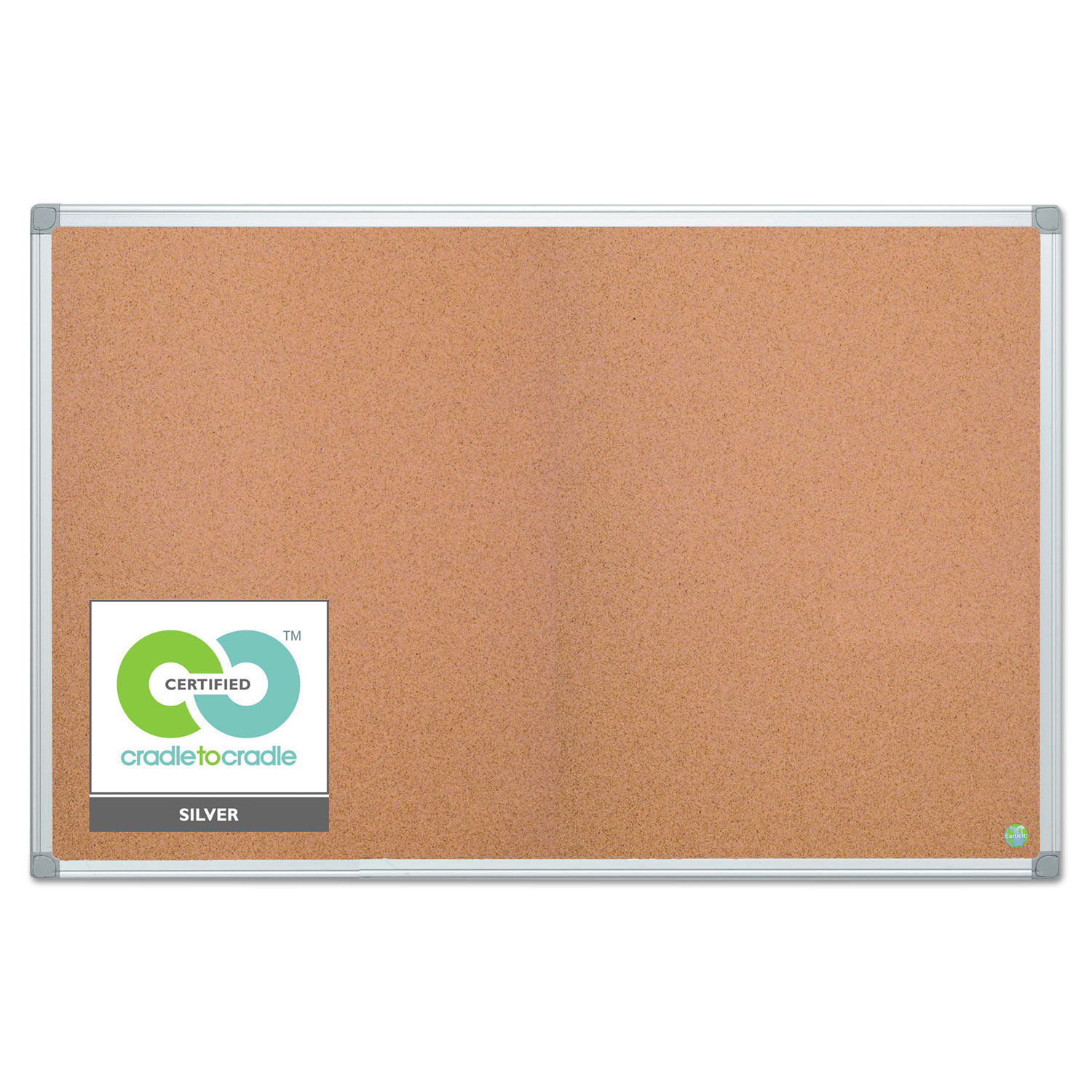  MasterVision CA271790 Earth Cork Board, 48 x 72, Aluminum Frame (BVCCA271790) 