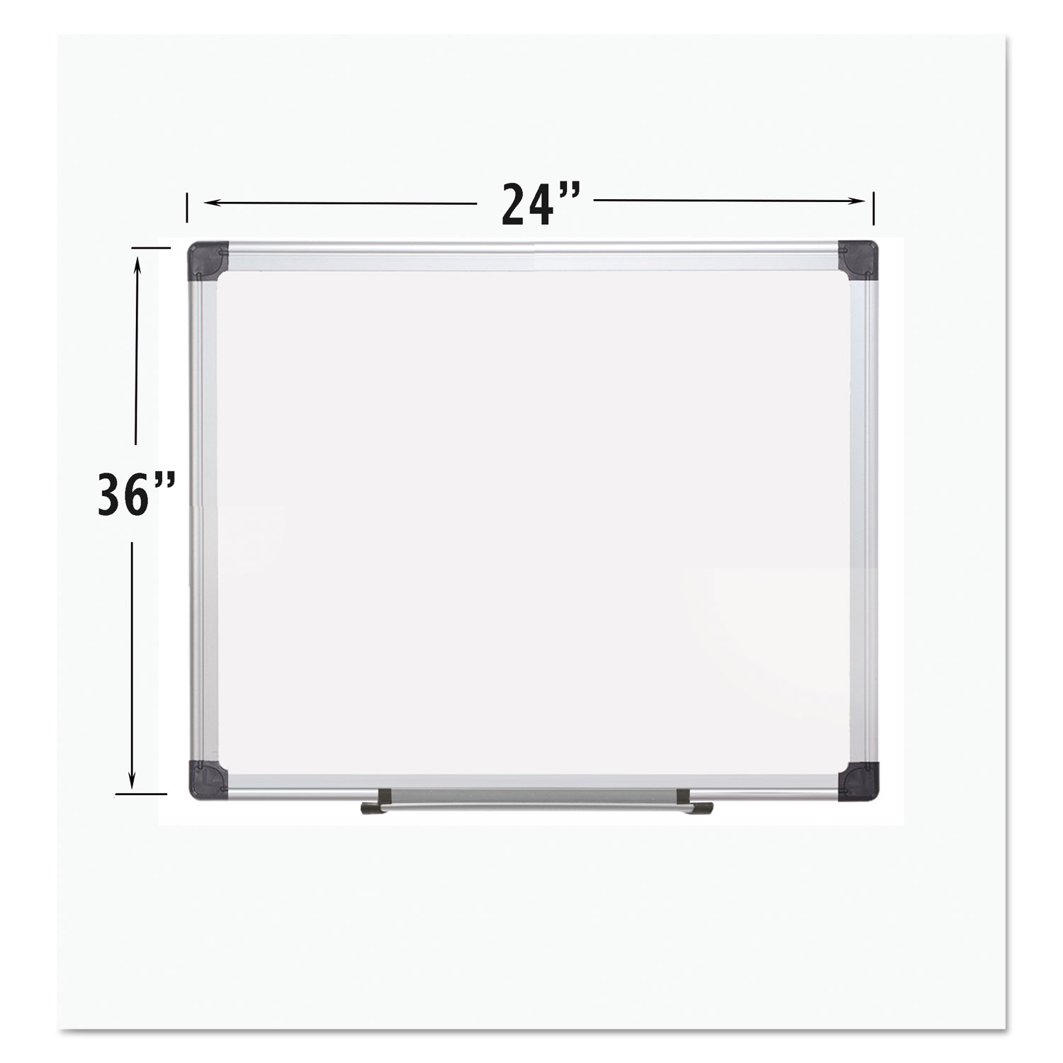  MasterVision CR0601170MV Porcelain Value Dry Erase Board, 24 x 36, White, Aluminum Frame (BVCCR0601170MV) 