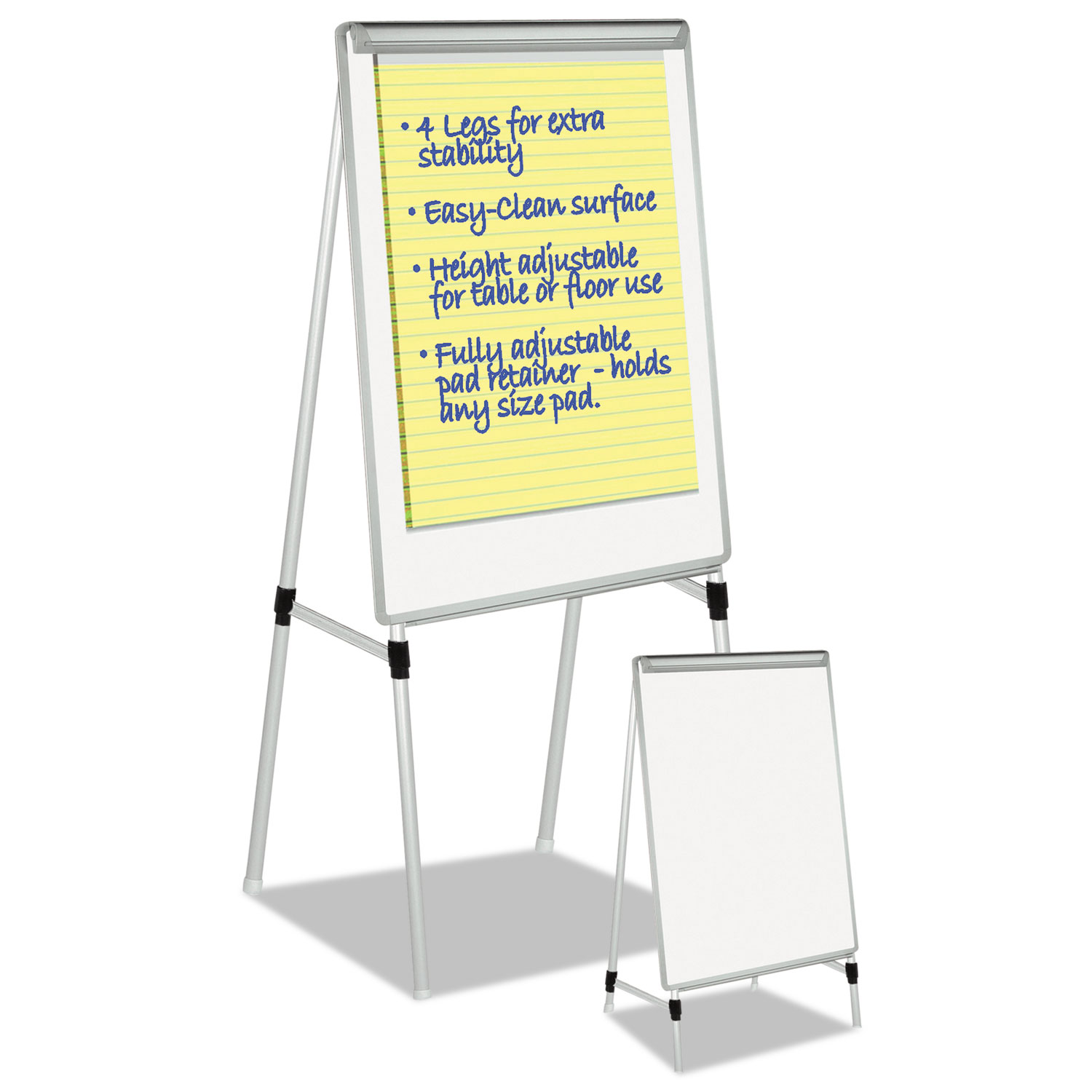 MasterVision Magnetic Gold Ultra Footbar Folds To A Table Easel