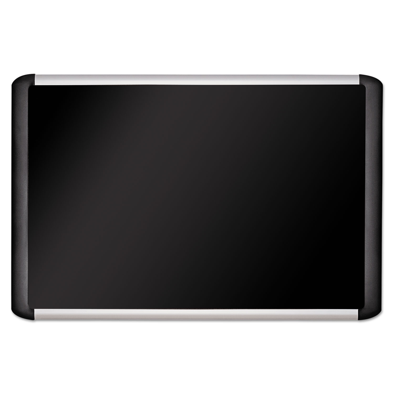  MasterVision MVI270301 Black fabric bulletin board, 48 x 72, Silver/Black (BVCMVI270301) 