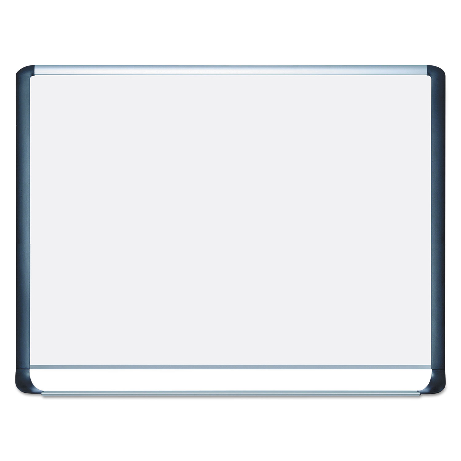 Porcelain Magnetic Dry Erase Board, 29.5 x 48, White/Silver