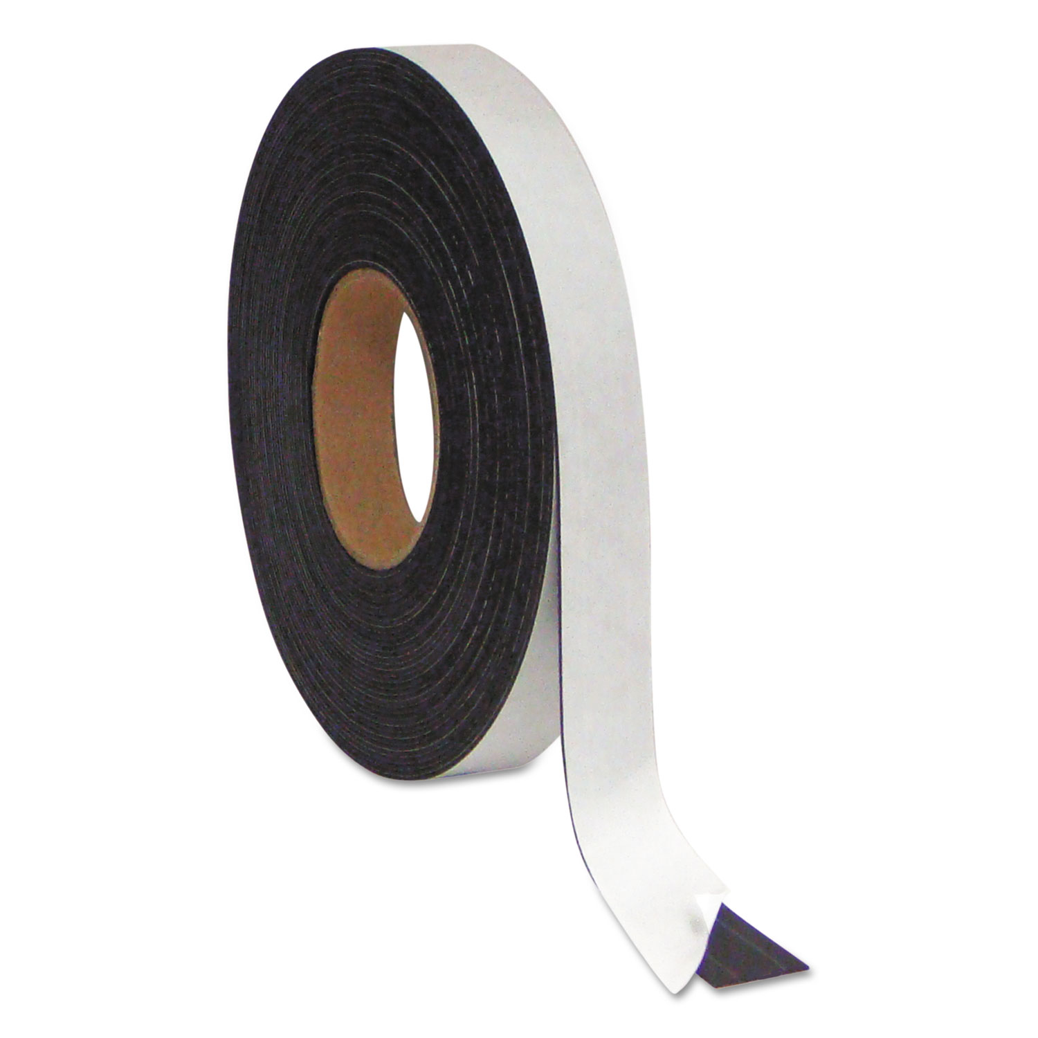 Magnetic Adhesive Tape Roll, 1/2 x 50 Ft., Black
