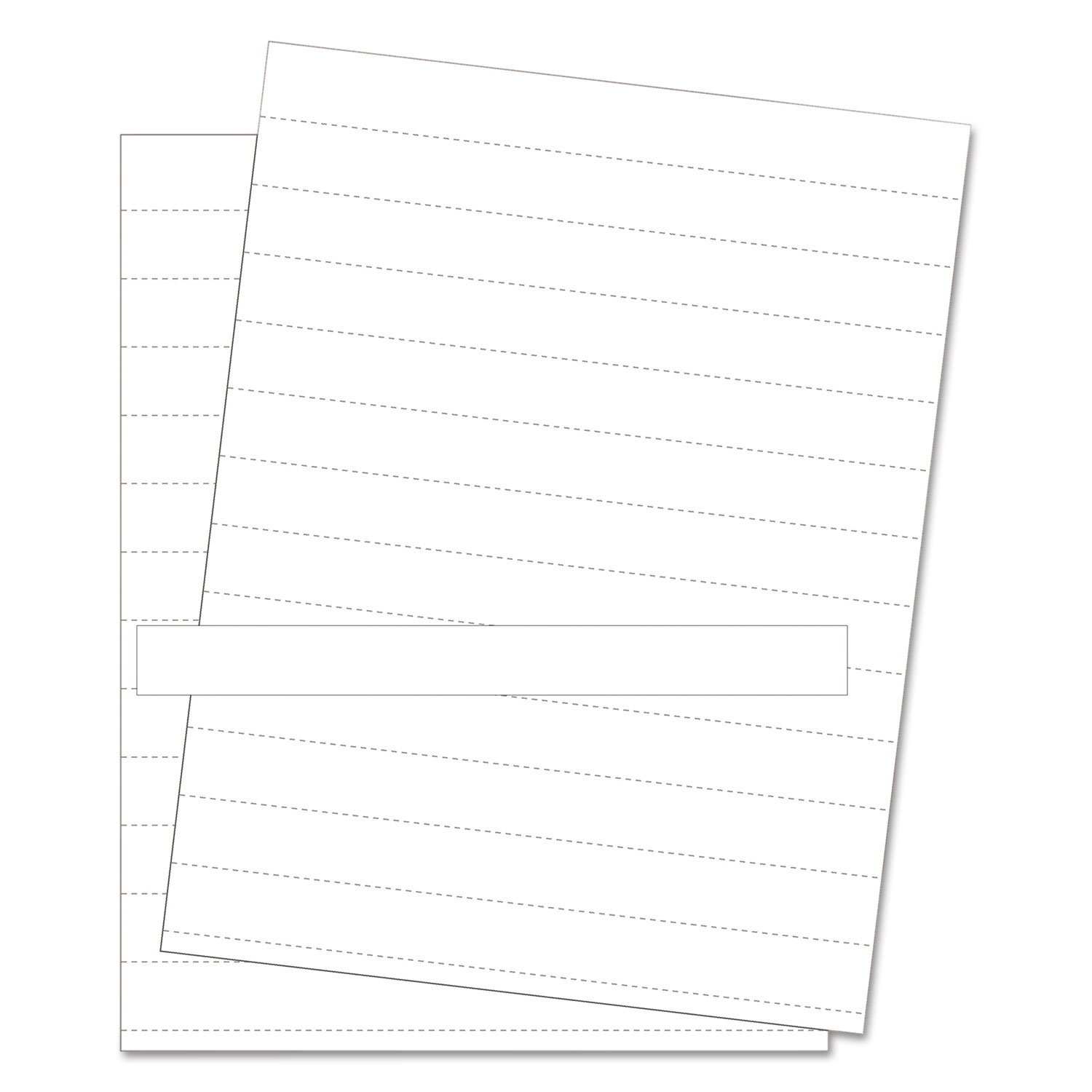  MasterVision FM1615 Data Card Replacement Sheet, 8 1/2 x 11 Sheets, White, 10/PK (BVCFM1615) 