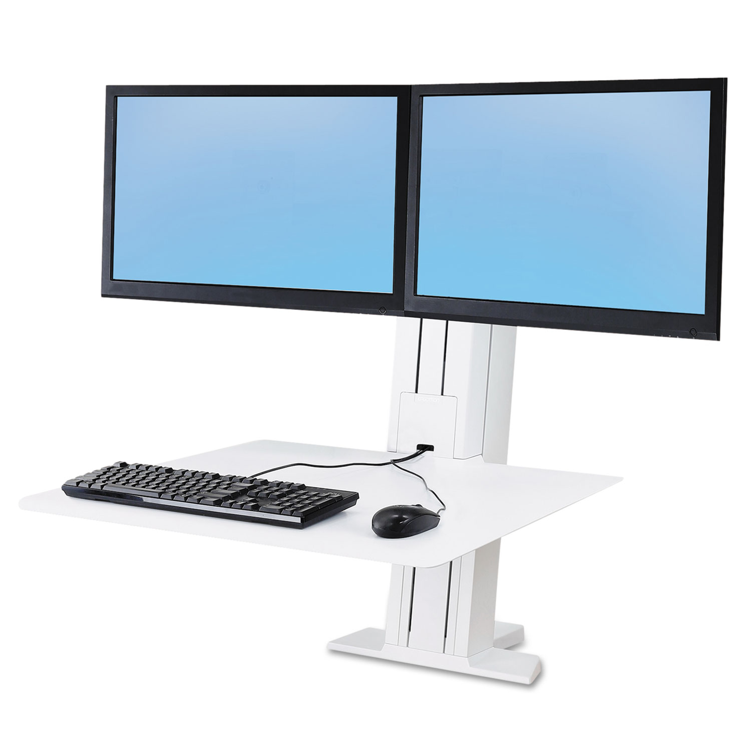  WorkFit by Ergotron 33-407-062 WorkFit-S Sit-Stand Workstation, 24, White (ERG33407062) 