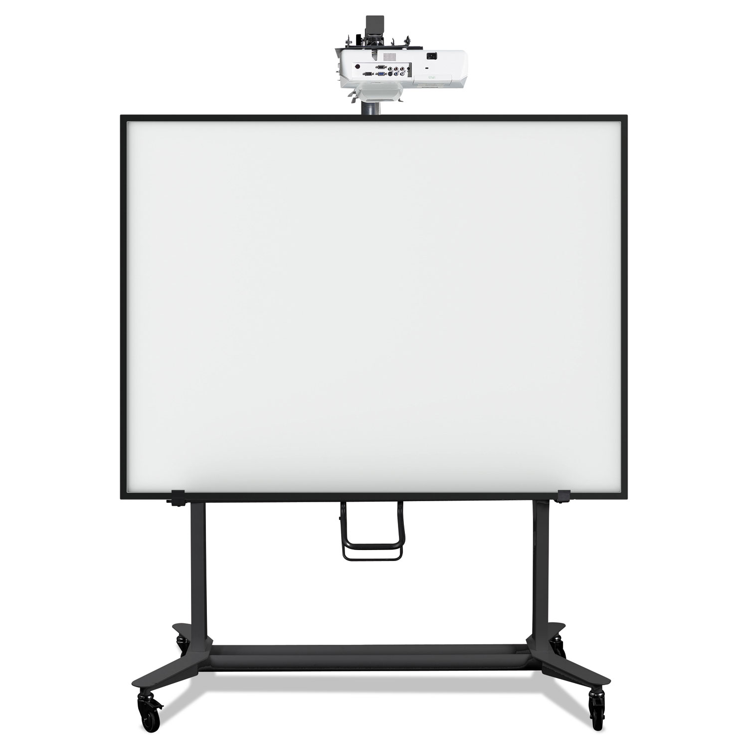  MasterVision BI350420 Interactive Board Mobile Stand With Projector Arm, 76w x 26d x 80h, Black (BVCBI350420) 