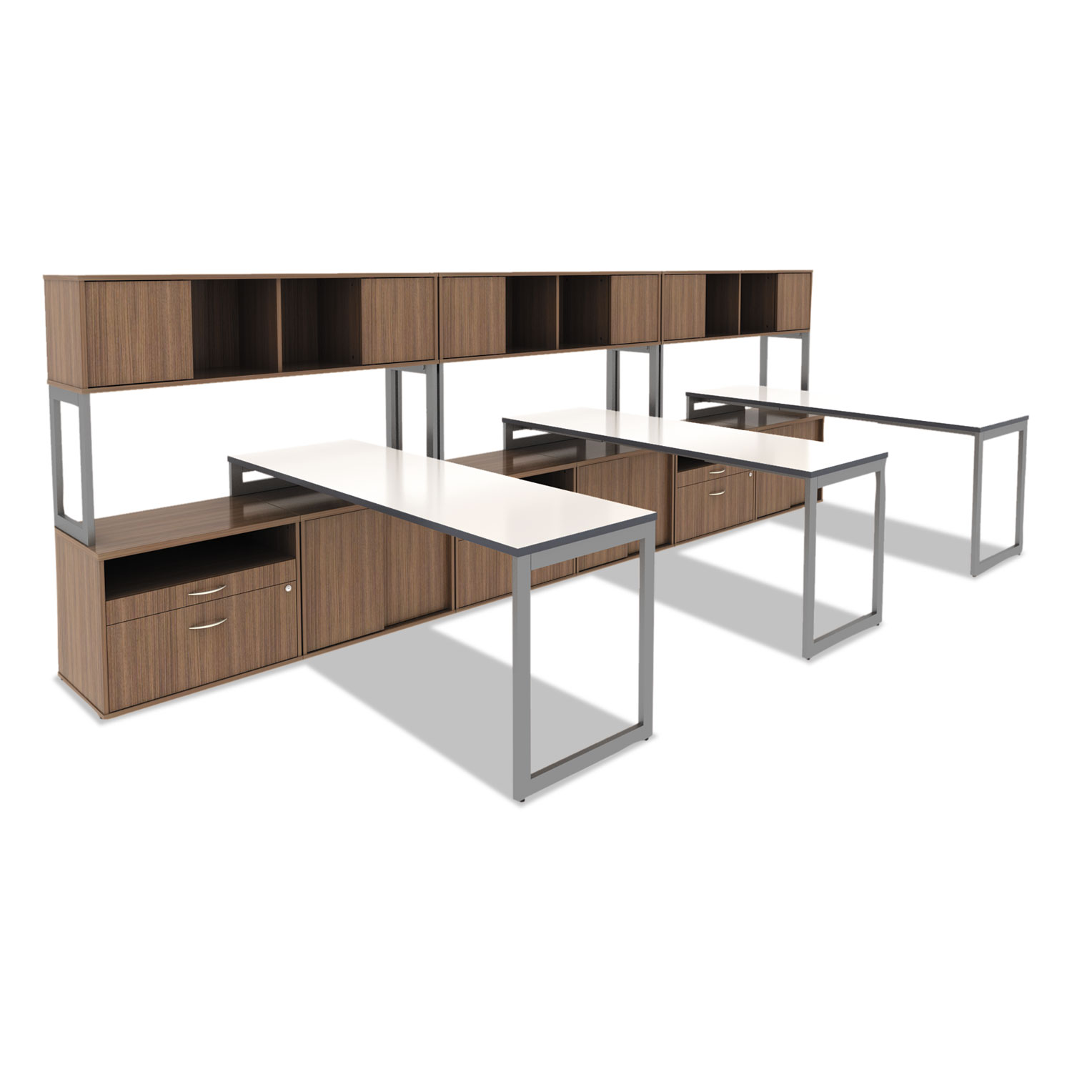 Alelstb24gr Alera Open Office Desk Series Adjustable O Leg Desk Zuma