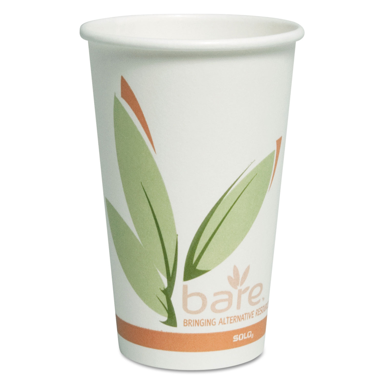  Dart OF16RC-J8484 Bare by Solo Eco-Forward Recycled Content PCF Paper Hot Cups, 16 oz, 300/Ct (SCCOF16RCJ8484) 