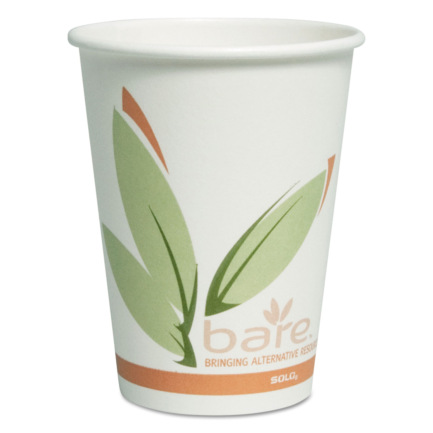  Dart OF12RC-J8484 Bare by Solo Eco-Forward Recycled Content PCF Paper Hot Cups, 12 oz, 300/Carton (SCCOF12RCJ8484) 