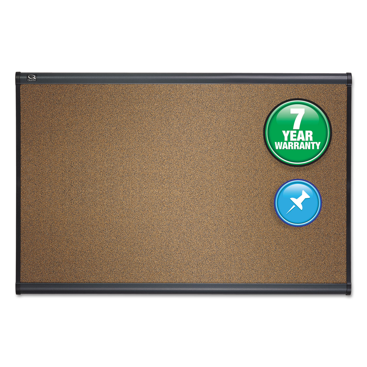  Quartet B244G Prestige Bulletin Board, Brown Graphite-Blend Surface, 48 x 36, Aluminum Frame (QRTB244G) 