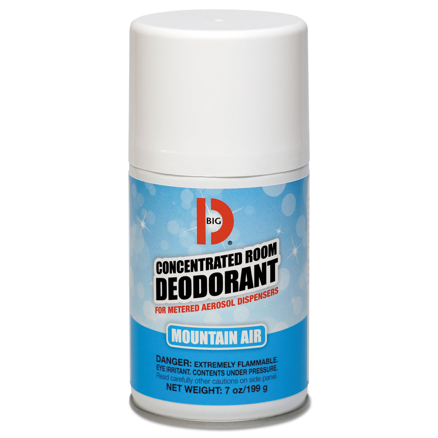  Big D Industries 046300 Metered Concentrated Room Deodorant, Mountain Air Scent, 7 oz Aerosol, 12/Carton (BGD463) 
