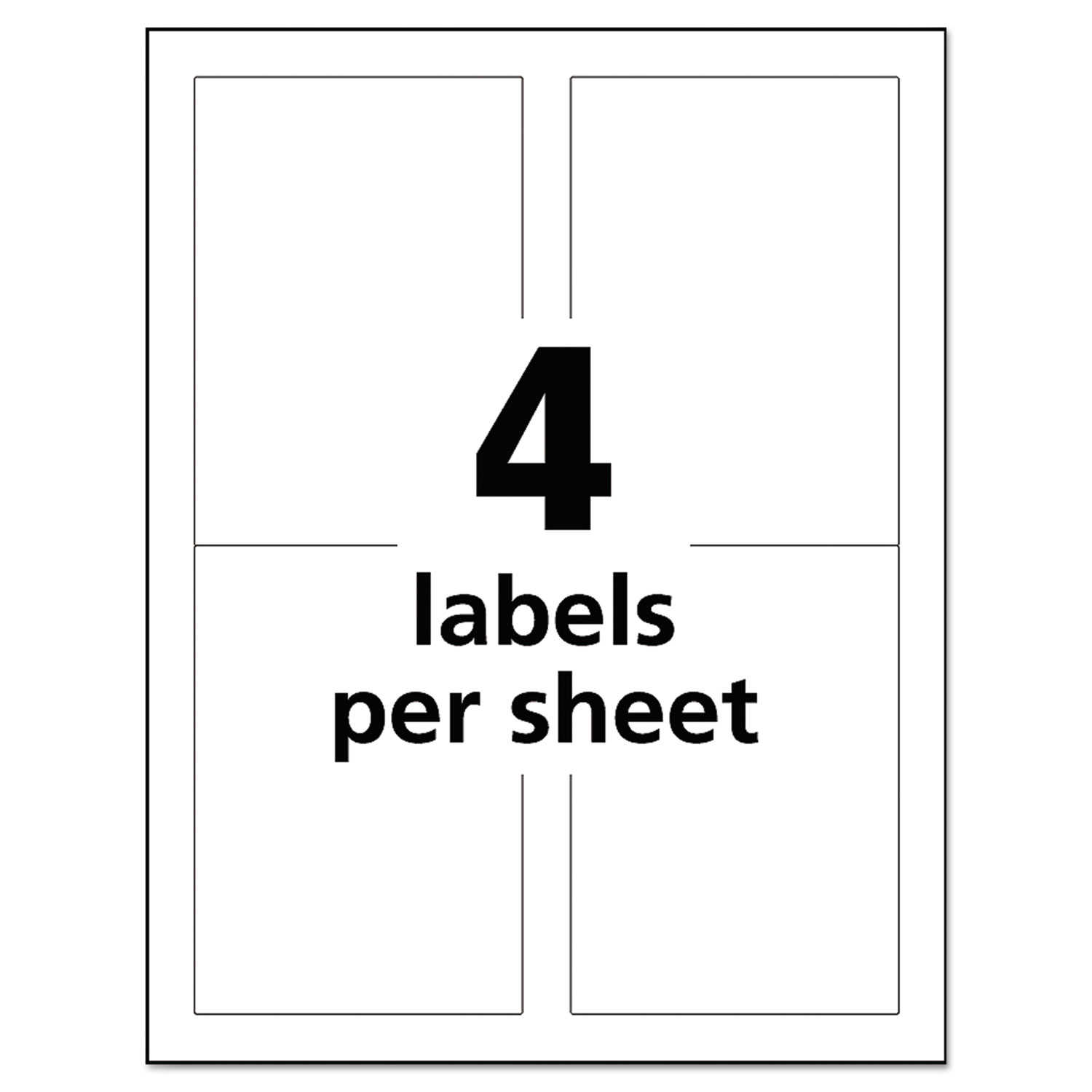 Easy Peel UltraDuty GHS Chemical Labels, Inkjet, 3 1/2 x 5 , 200/Pack