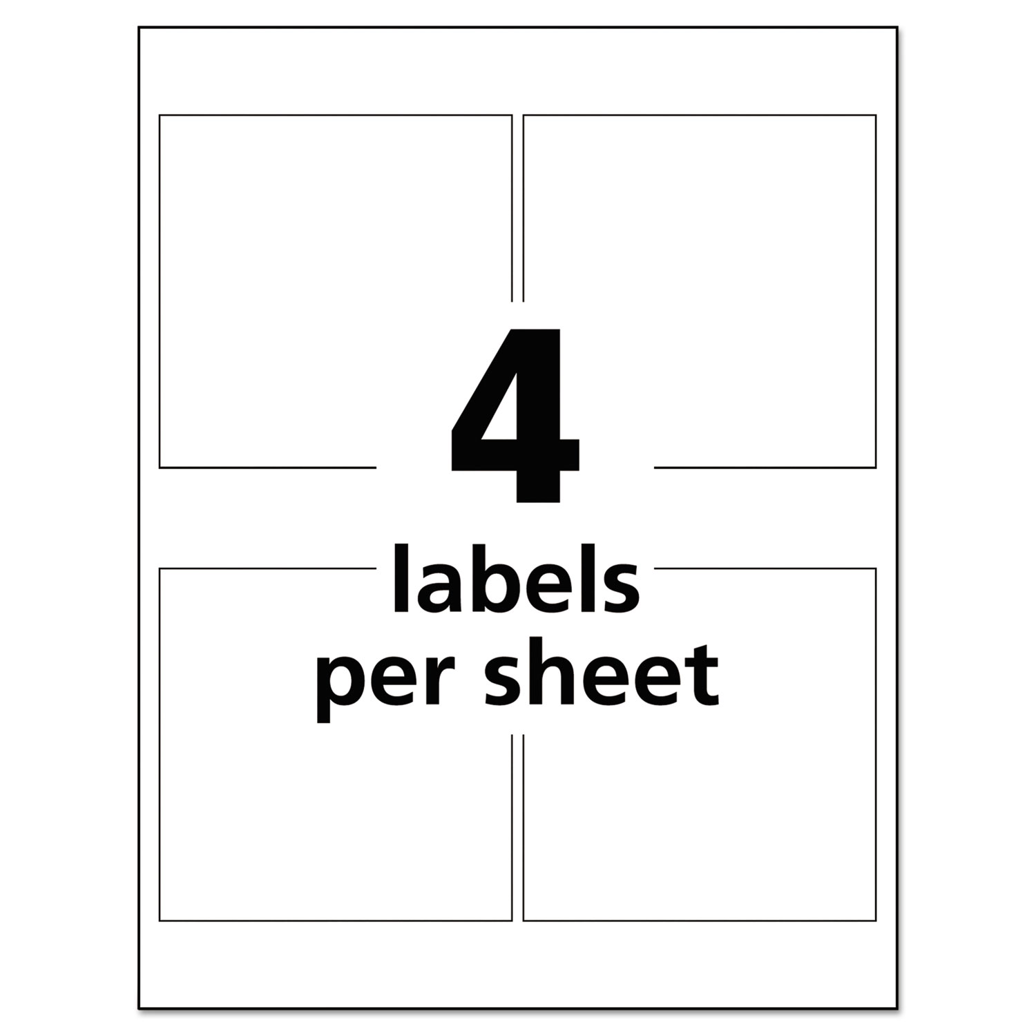 Easy Peel UltraDuty GHS Chemical Labels, Inkjet, 4 x 4 , 200/Pack