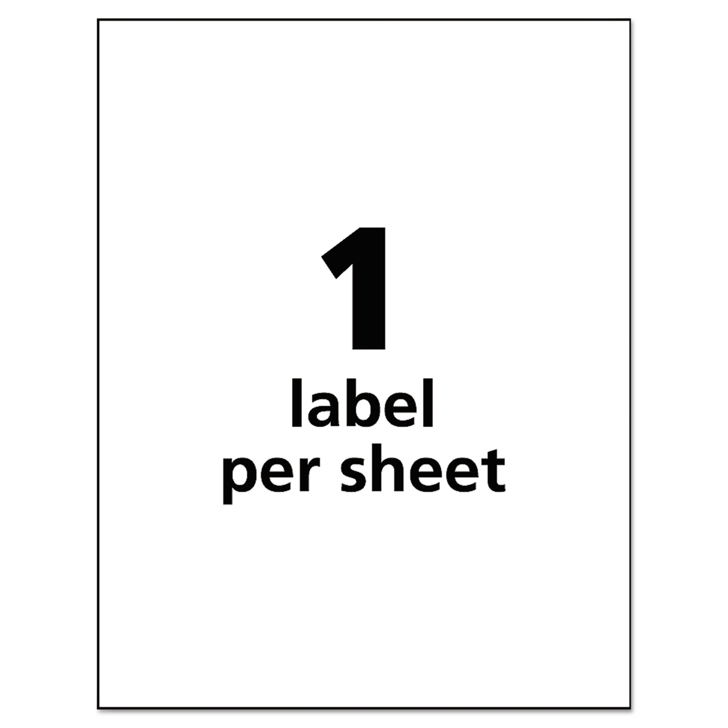 Full-Sheet UltraDuty GHS Chemical Labels, Inkjet, 8 1/2 x 11 , 50/Pack