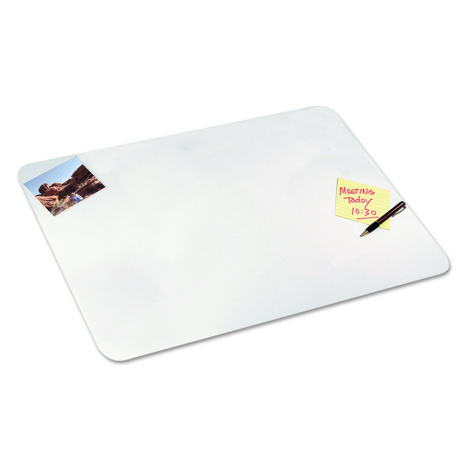  Artistic 70-5-0 Eco-Clear Desk Pad with Antimicrobial Protection, 19 x 24, Clear Polyurethane (AOP7050) 