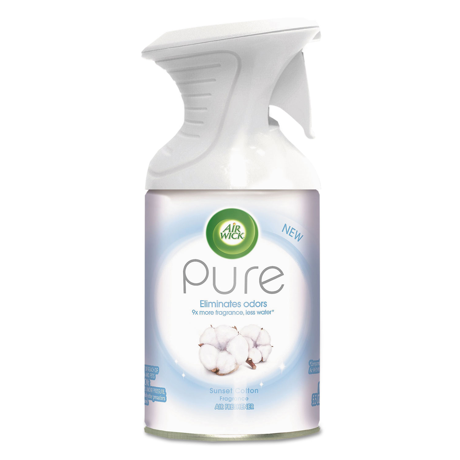 Pure Premium Air Freshener, Sunset Cotton, 5.5 oz Aerosol, 6/Carton