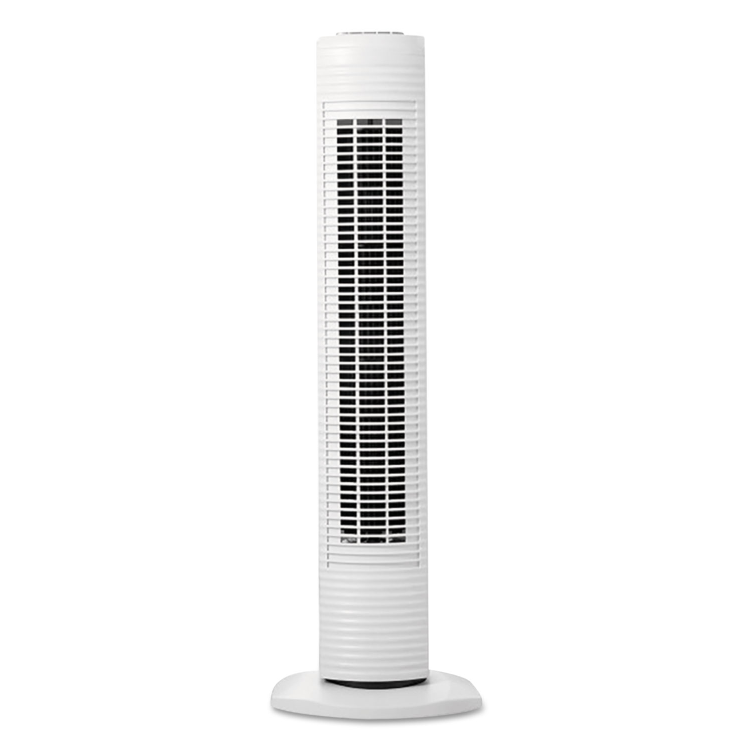 Oscillating Tower Fan, Three-Speed, White, 5 9/10W x 31H