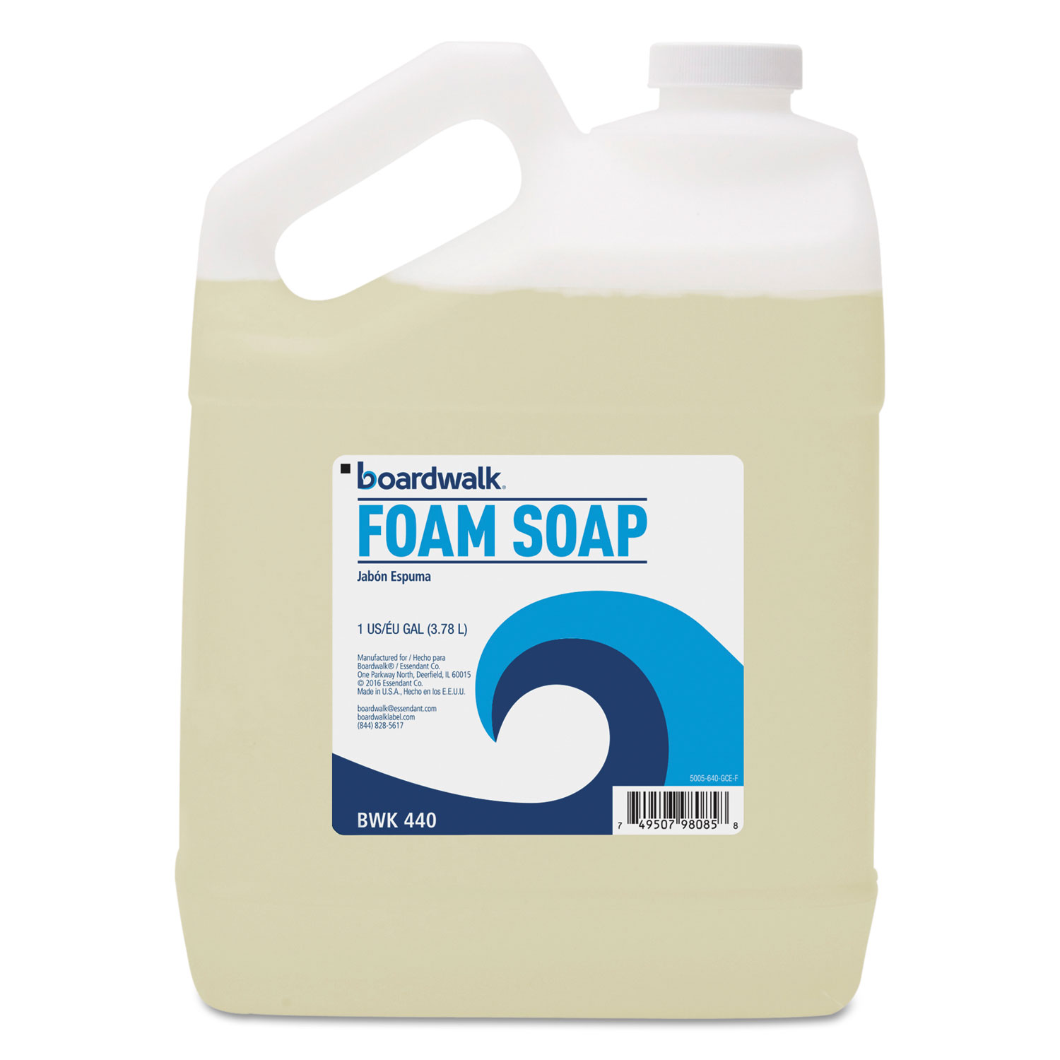 Foaming Hand Soap, Honey Almond Scent, 1 Gallon Bottle, 4/Carton