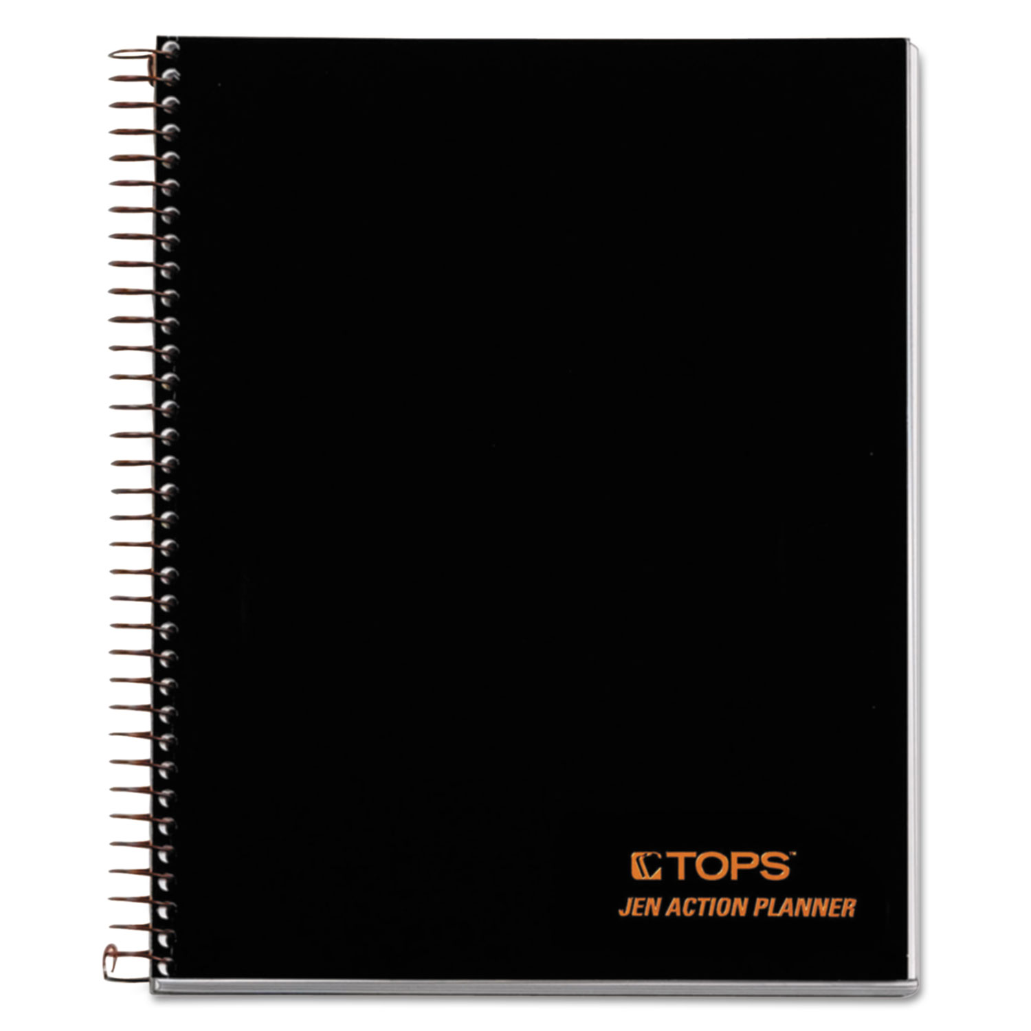  TOPS 63828 JEN Action Planner, Narrow Rule, Black Cover, 8.5 x 6.75, 100 Sheets (TOP63828) 