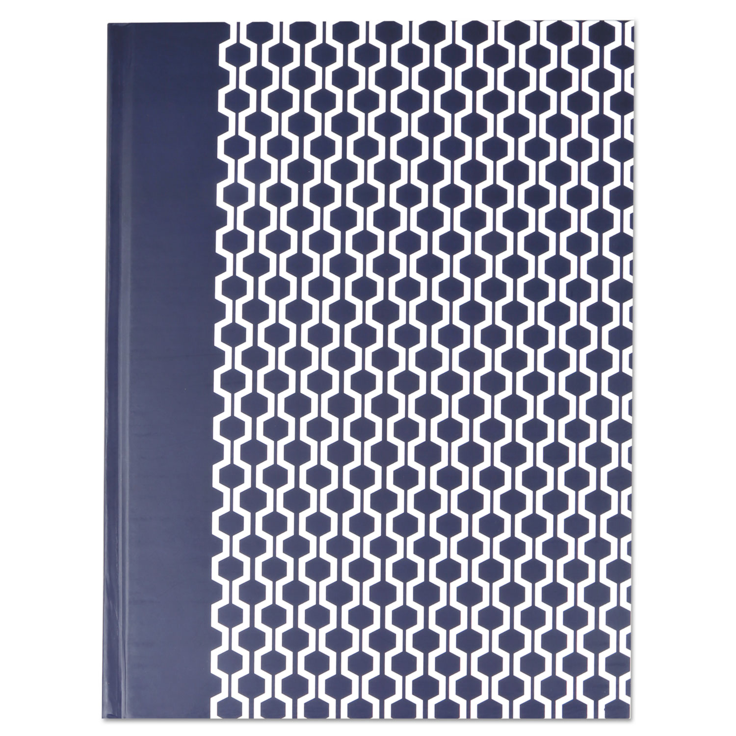 Casebound Hardcover Notebook, 1-Subject, Wide/Legal Rule, Black Cover, (150) 10.25 x 7.63 Sheets