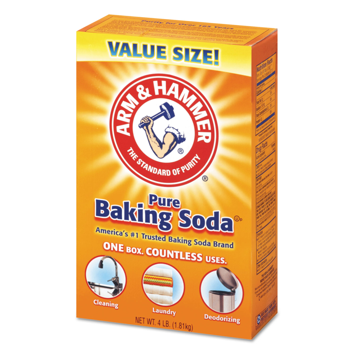 Baking Soda, 64 oz Box, 6/Carton