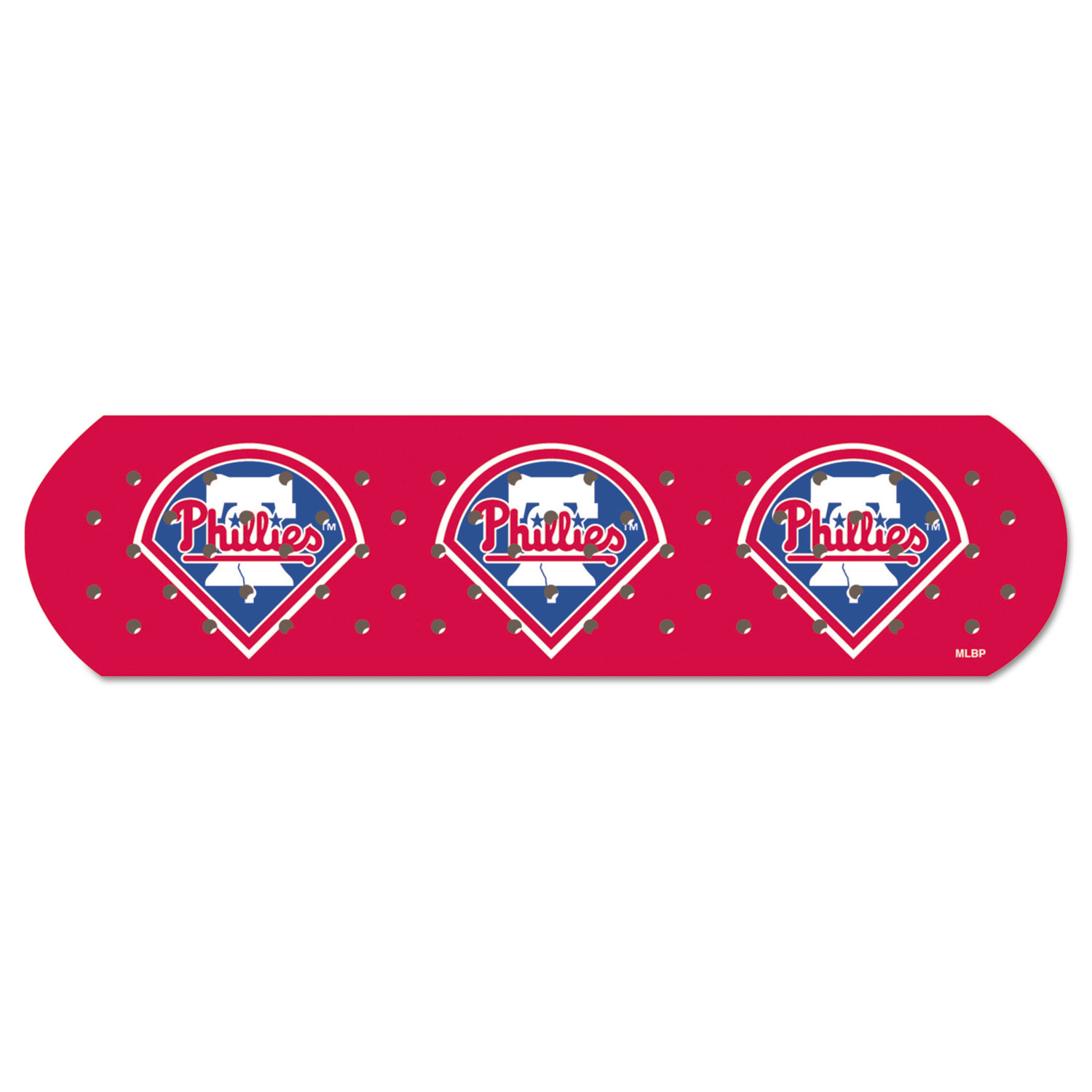 MLB Adhesive Bandages, Philadelphia Phillies, 1 x 3, 50/Box