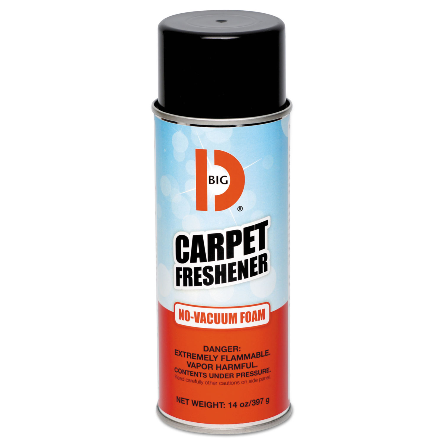 No-Vacuum Carpet Freshener, Foam, Fresh Scent, 14 oz Aerosol, 12/Carton