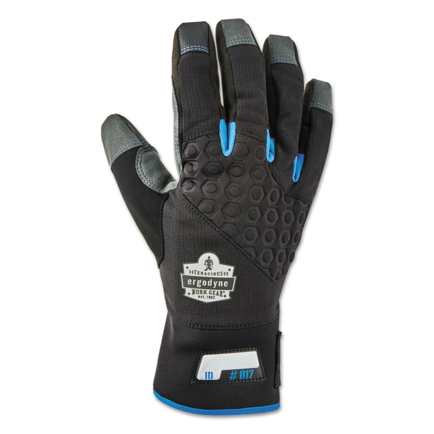  ergodyne 17352 Proflex 817 Reinforced Thermal Utility Gloves, Black, Small, 1 Pair (EGO17352) 