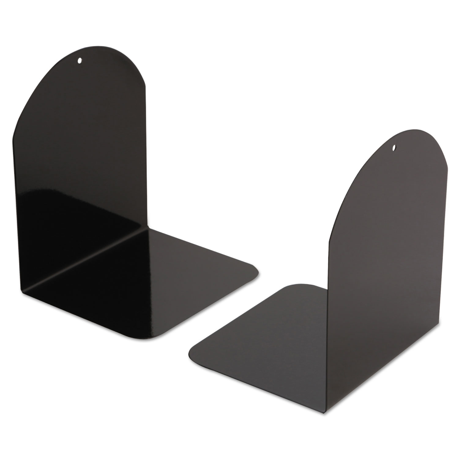 Magnetic Bookends, 6 x 5 x 7, Metal, Black