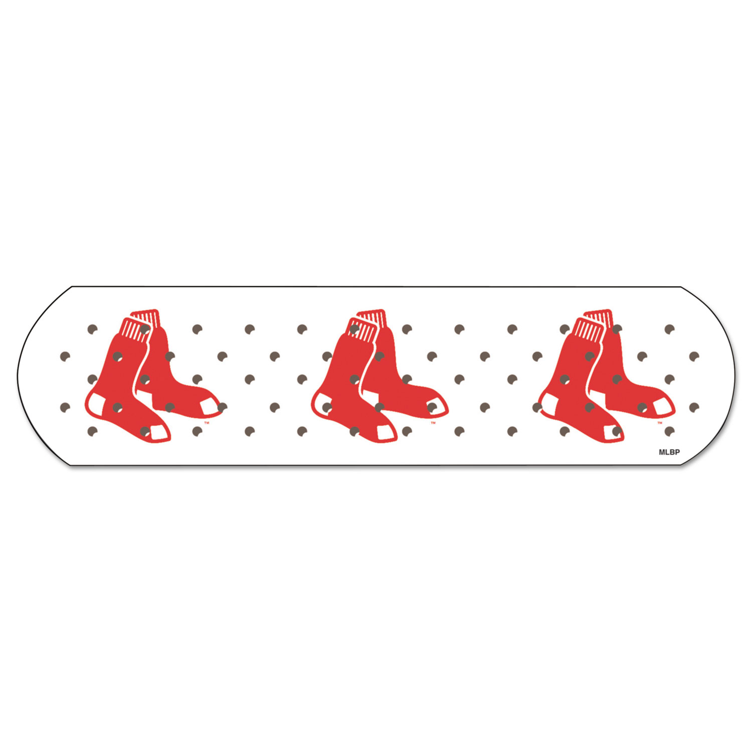 MLB Adhesive Bandages, Boston Red Sox, 1 x 3, 50/Box