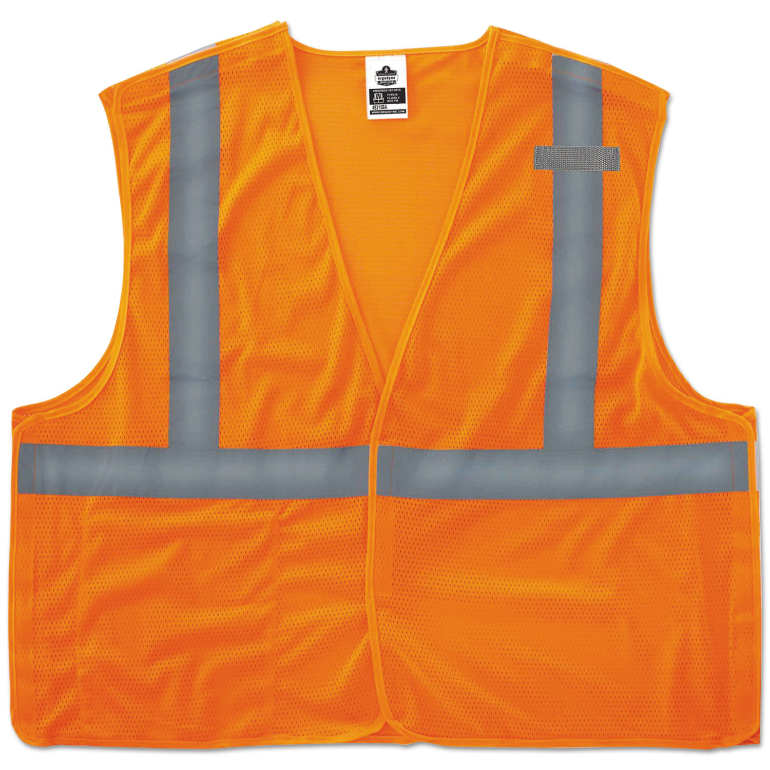 GloWear 8215BA Type R Class 2 Econo Breakaway Mesh Vest, Orange, L/XL